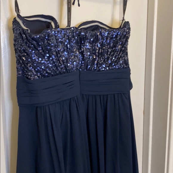 Bill Levkoff Navy Evening gown - worn once - Picture 4 of 6